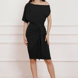 Grace Karin Black One-Shoulder Dress